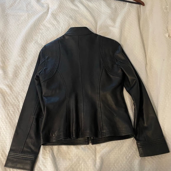 Vakko Sport Black Leather Women's Jacket | Size M - Picture 6 of 8
